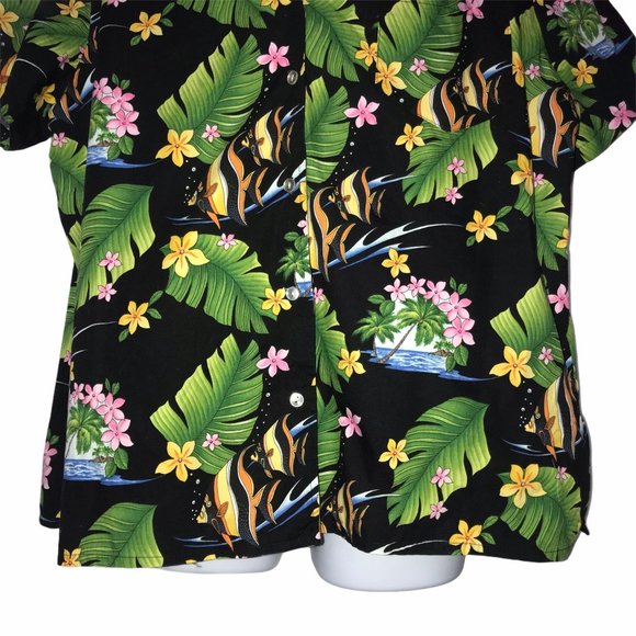 Malihini Hawaii Vintage Colorful 1990's Shirt 2XL - Picture 3 of 8
